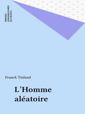 cover image of L'Homme aléatoire